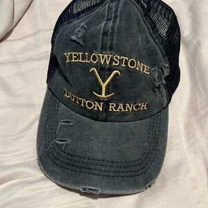 Yellow stone hat